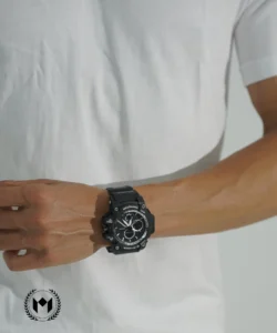 ساعت جی شاک مردانه سه موتوره بنددار کد 0004