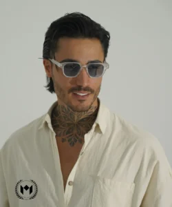 عینک مردانه شفاف کد 0008