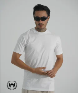 تیشرت بیسیک مردانه سفید کد 0021