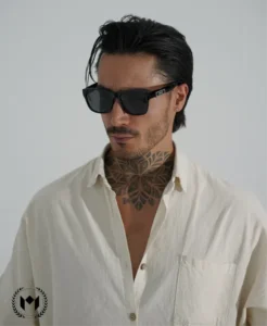 عینک مردانه مشکی کد 0016