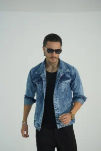 کت جین مردانه کد 3014