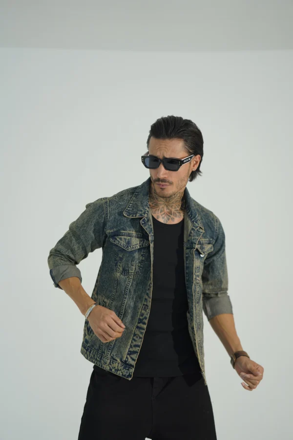 کت جین مردانه کد 3014 - Image 3