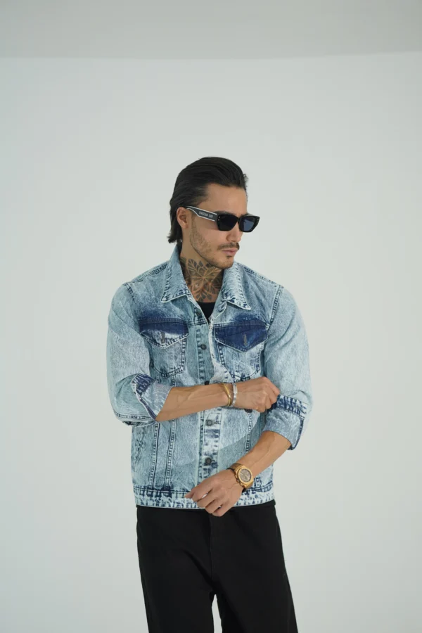 کت جین مردانه کد 3014 - Image 7