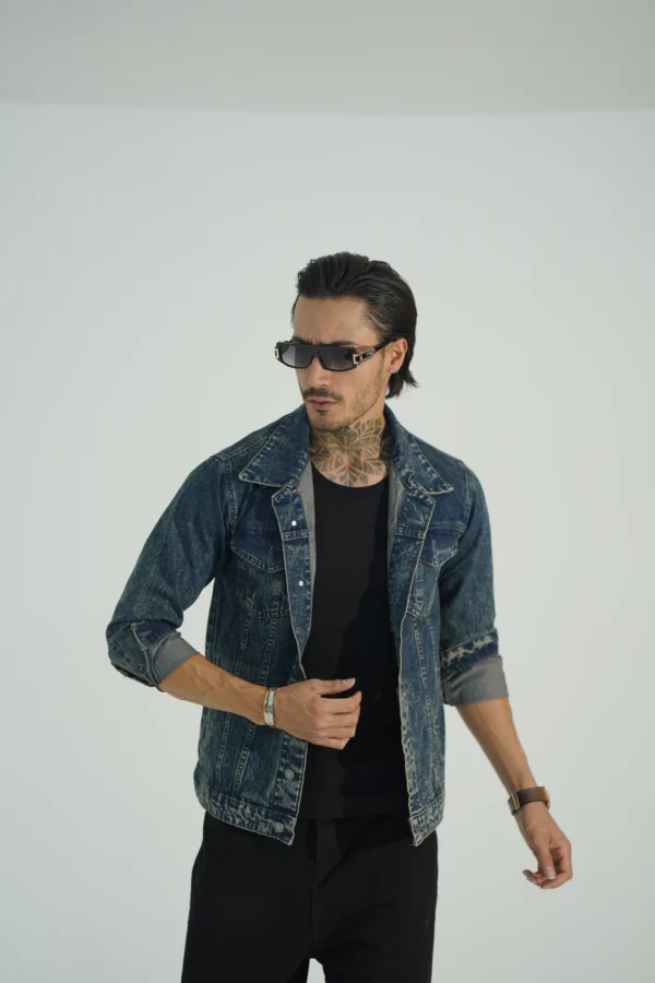 کت جین مردانه کد 3014 - Image 6