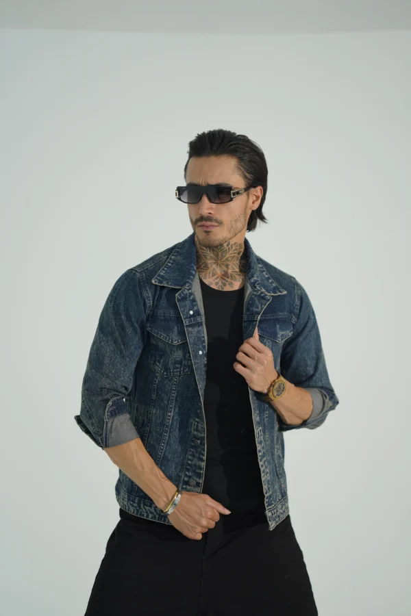 کت جین مردانه کد 3014 - Image 5