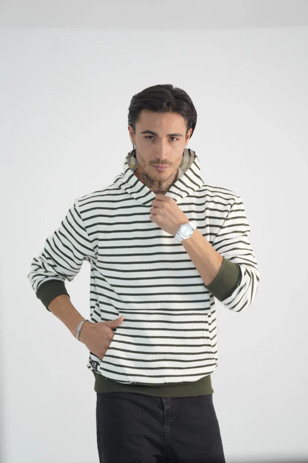 هودی سه نخ  رینگری مردانه کد 3042 - Image 5