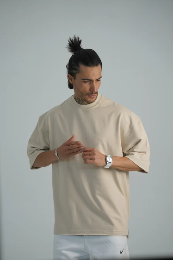 تیشرت پنبه دو رو مردانه کد 2005 - Image 3