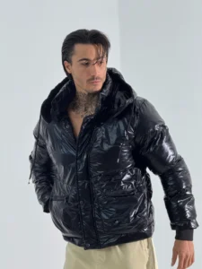 کاپشن براق مردانه کد 3017-4