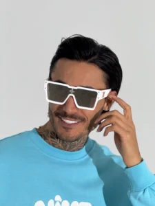 عینک مردانه سفید کد 1203-11