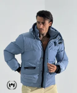 کاپشن مردانه کلاه دار کد 3017-2