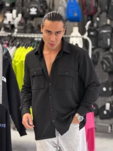 پیراهن پشمی مردانه کد 2-3048