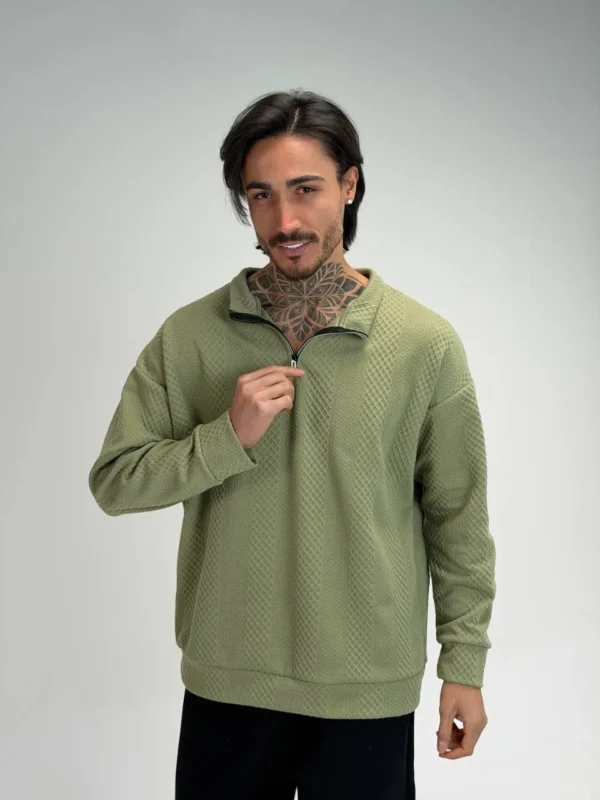 نیم زیپ مردانه کد 10362 - Image 4