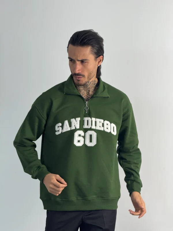 نیم زیپ مردانه سه نخ کد 3071-7 - Image 5