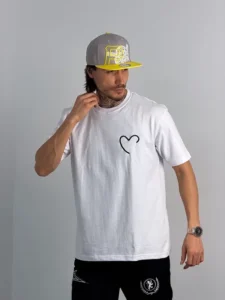 تیشرت مردانه گلدوزی مدل قلب کد 2002-2