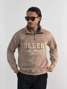 نیم زیپ سنگشور مردانه کد 3071-10